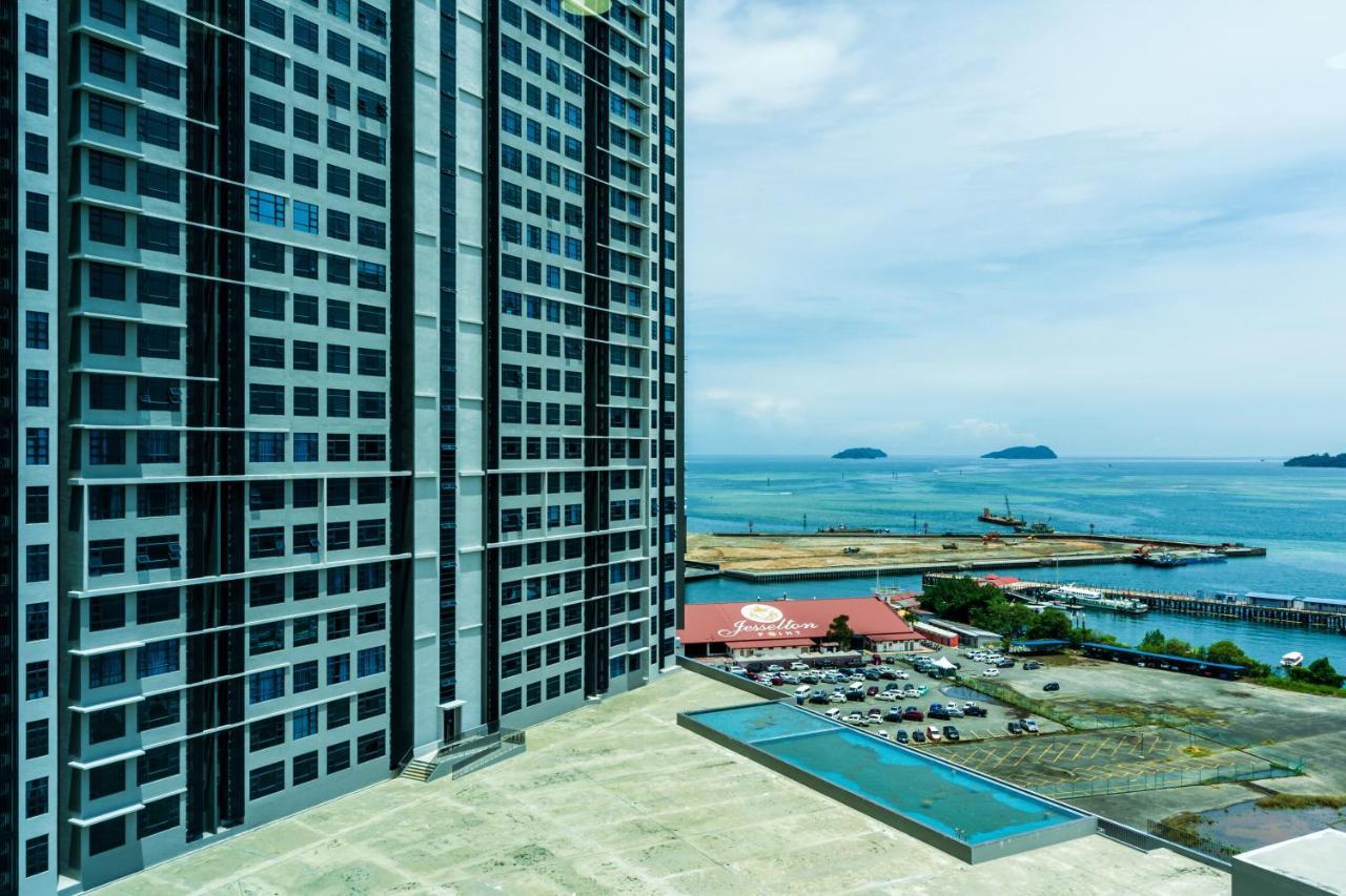 Full Seaview 2R1B Condo For 6Pax In Kota Kinabalu Zewnętrze zdjęcie